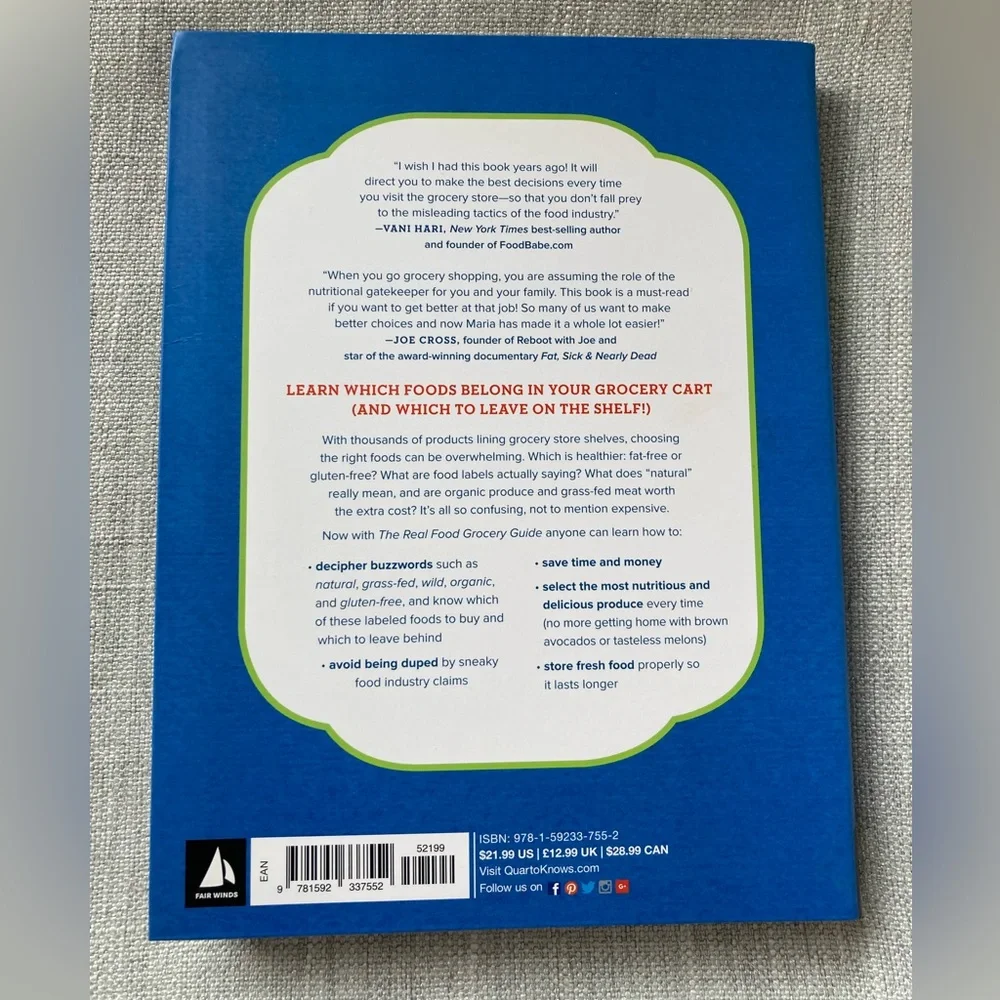 The Real Food Grocery Guide Cookbook by Maria Marlowe